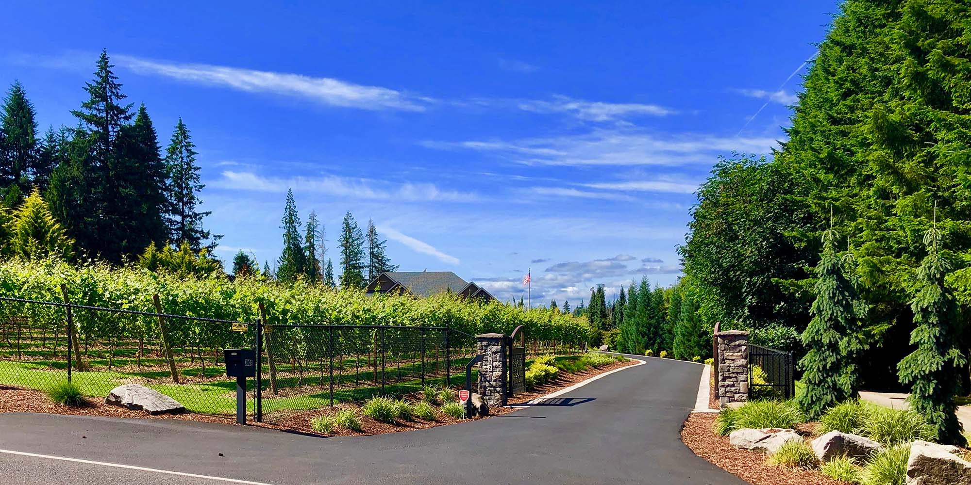 Entrance to Columbia Ridge Winery